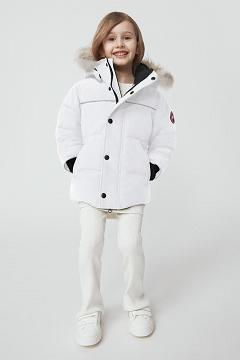 Chamarras Canada Goose Niños México - Snowy Owl Abrigos Blancos WA2697583